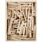 JAM Paper 1.125" Wood Clip Clothespins, 100ct.